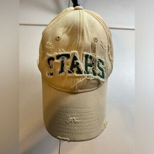 EUC Top Of The World Cream Dallas Stars Distressed Baseball Cap NHL